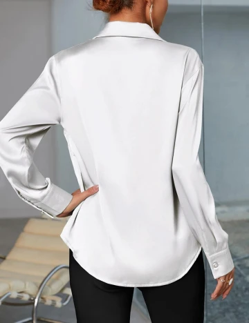 Camasa SHEIN, alb, S