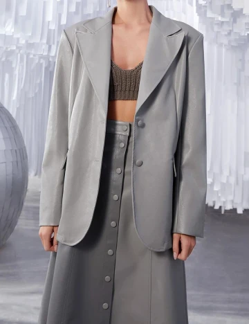 Sacou oversize SHEIN, gri, XS