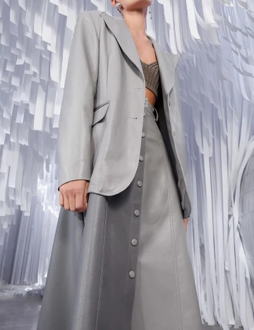 Sacou oversize SHEIN, gri, XS