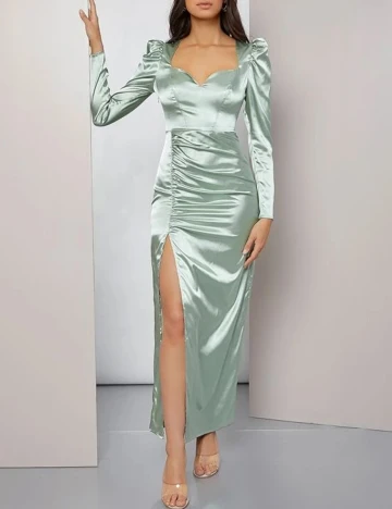 Rochie Lunga SHEIN, verde, M