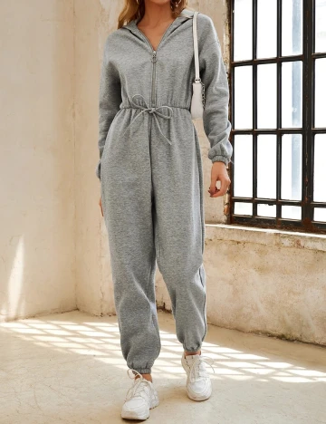 Salopeta SHEIN, gri, L