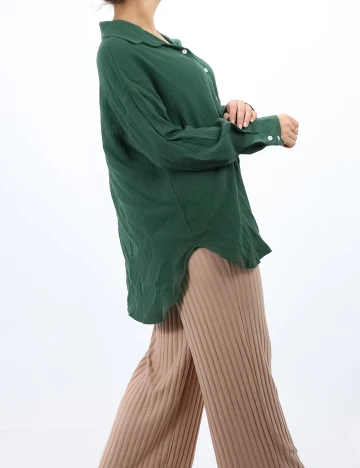 Camasa SHEIN, verde, S