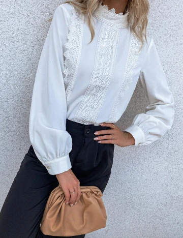 Bluza SHEIN, alb, L
