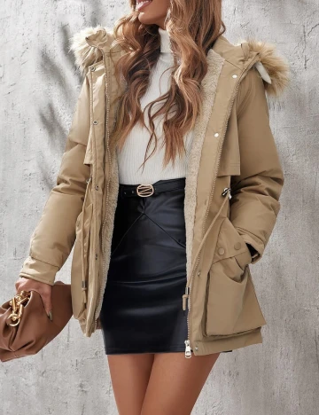 Geaca SHEIN, crem, M
