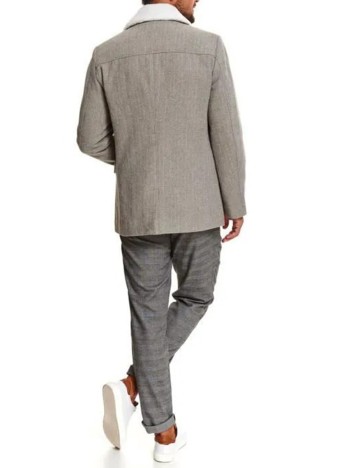Palton Top Secret, gri, XL