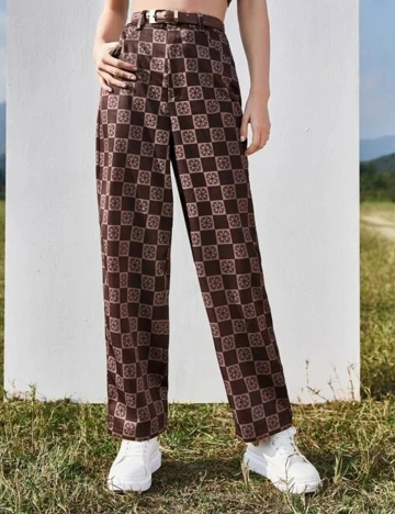 Pantaloni SHEIN, maro, L