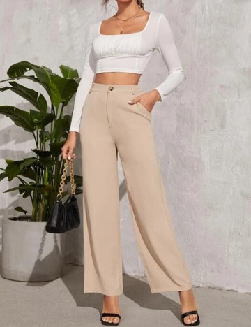 Pantaloni SHEIN, bej, XS