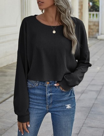 Bluza SHEIN, negru, S
