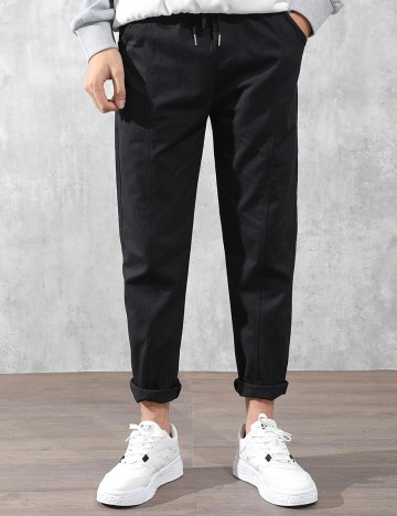 Pantaloni SHEIN, negru, M