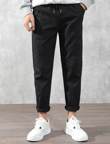Pantaloni SHEIN, negru, M Negru