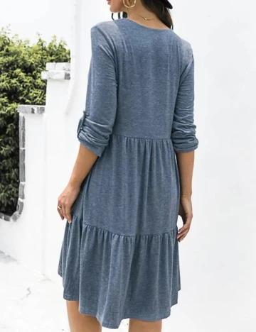 Rochie Medie SHEIN, bleumarin, S Albastru