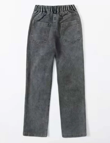 Blugi Shein Kids, gri inchis, 13-14 ANI