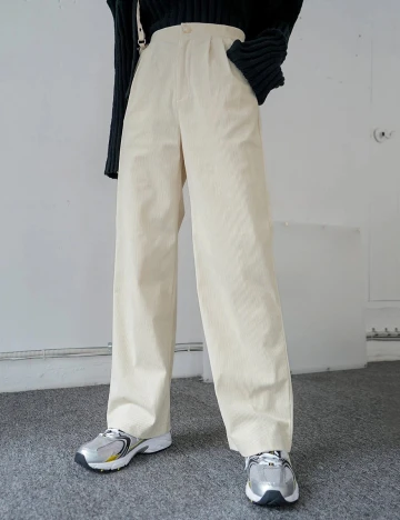 Pantaloni Dazy, crem, S