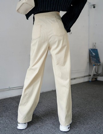 Pantaloni Dazy, crem, S