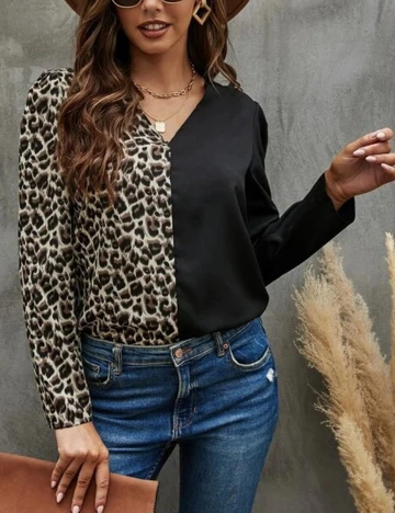 Bluza SHEIN, animal print, XL