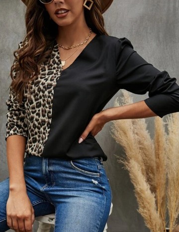 Bluza SHEIN, animal print, XL