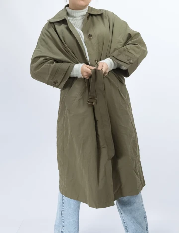 Trench Mango, verde, S