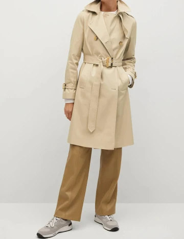 Trench Mango, crem Crem