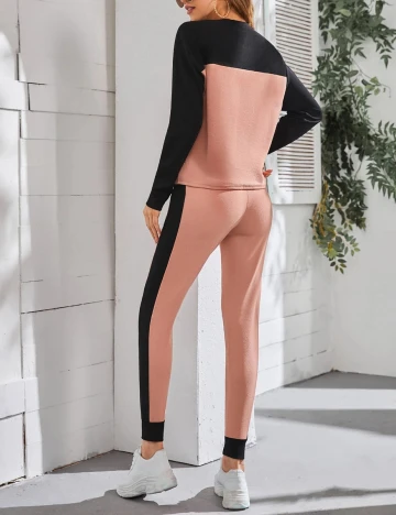 Compleu SHEIN, roz/negru, S