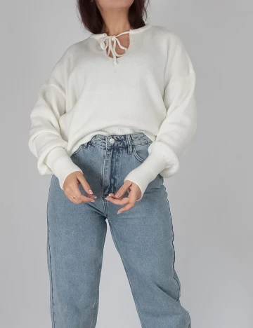 Bluza Reserved, alb, S Alb