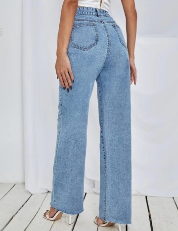 Blugi SHEIN, albastru deschis, M