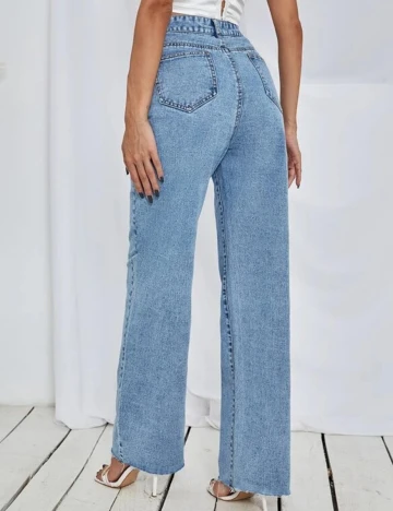 Blugi SHEIN, albastru deschis, M
