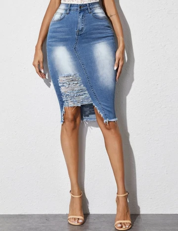 Fusta SHEIN, albastru, L Albastru