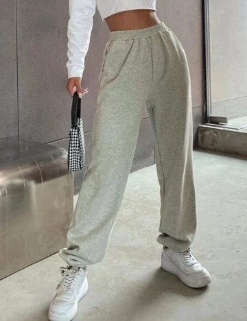 Pantaloni SHEIN, gri, S