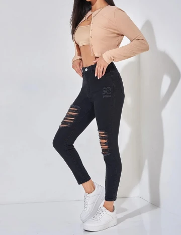 Blugi SHEIN, negru, XS Negru