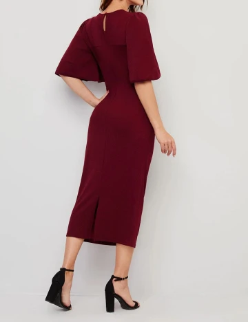 Rochie medie SHEIN, grena, L